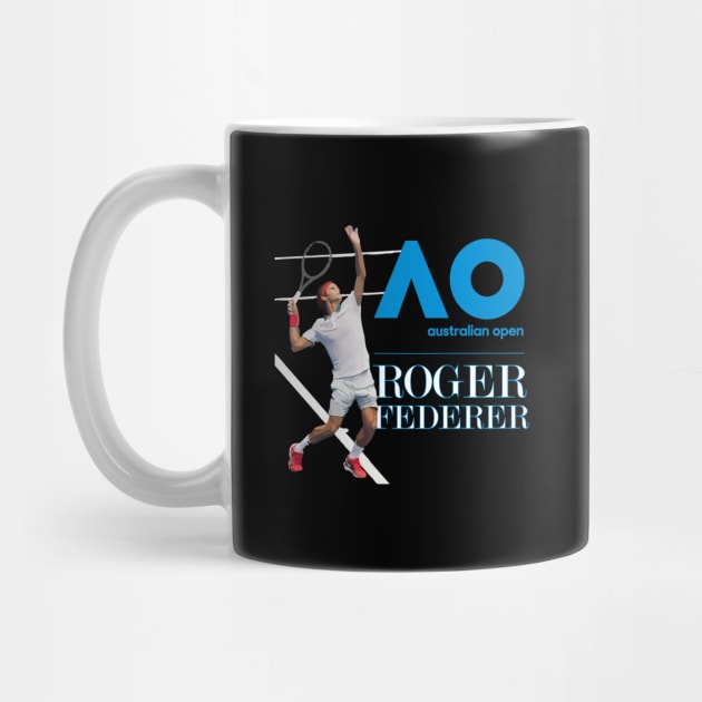 Roger Federer Australian Open by inkstyl